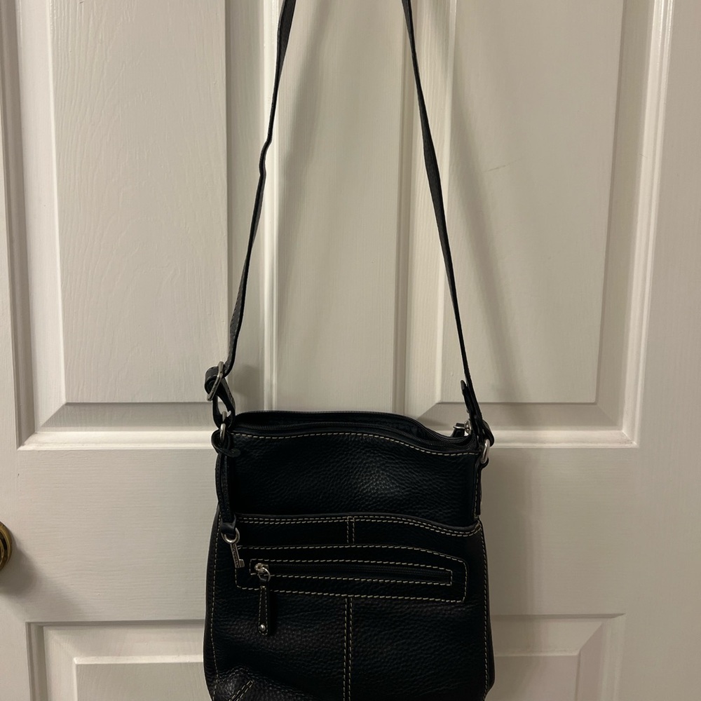 Fossil Black Leather crossbody
